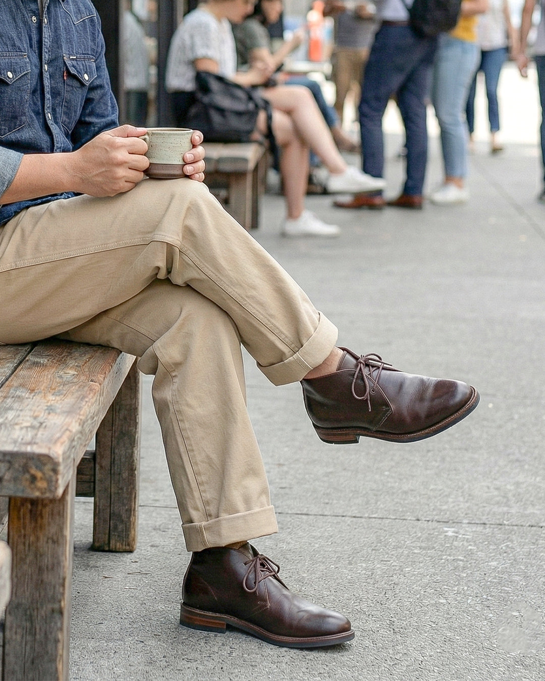 Matikas Leather Chuka Boots