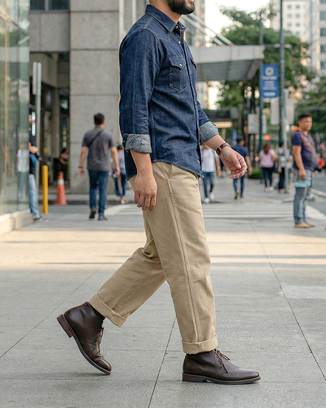 Matikas Leather Chuka Boots