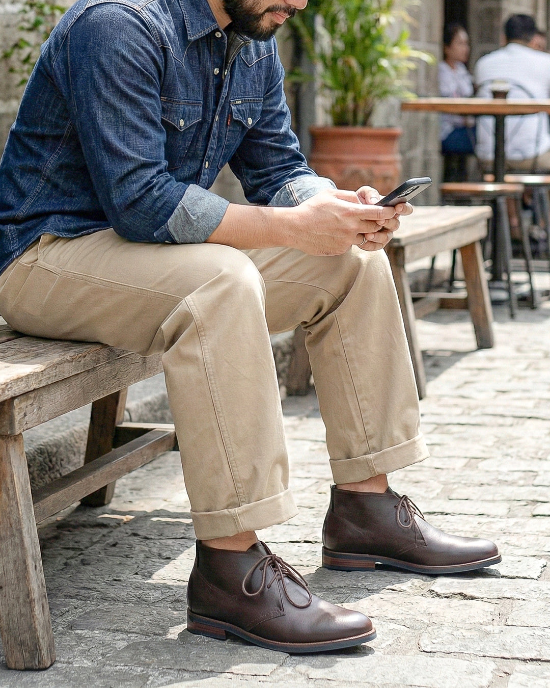 Matikas Leather Chuka Boots